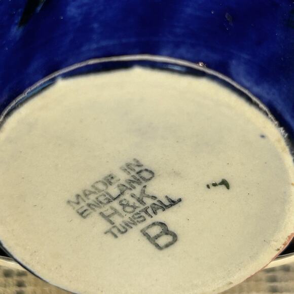 H&K Tunstall Hand-Painted Floral Ceramic Cup and Saucer Set Of 3 - Picture 7 of 7